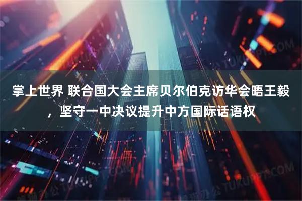 掌上世界 联合国大会主席贝尔伯克访华会晤王毅，坚守一中决议提升中方国际话语权