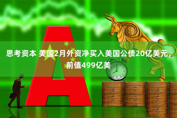思考资本 美国2月外资净买入美国公债20亿美元，前值499亿美