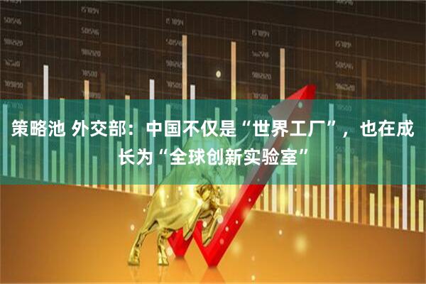策略池 外交部：中国不仅是“世界工厂”，也在成长为“全球创新实验室”